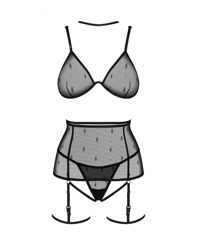 Obsessive - Freedom Anniverse Vierteiliges Set - Schwarz