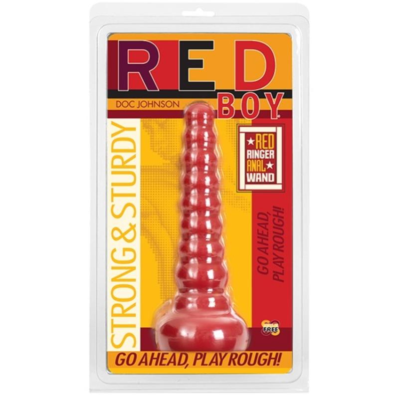 Doc Johnson - Red Boy Butt Plug Red Ringer Anal Dildo - Rot