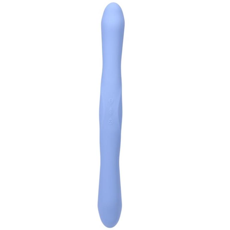 Doc Johnson - Doppelte Vibrator mit Fernbedienung - Blau