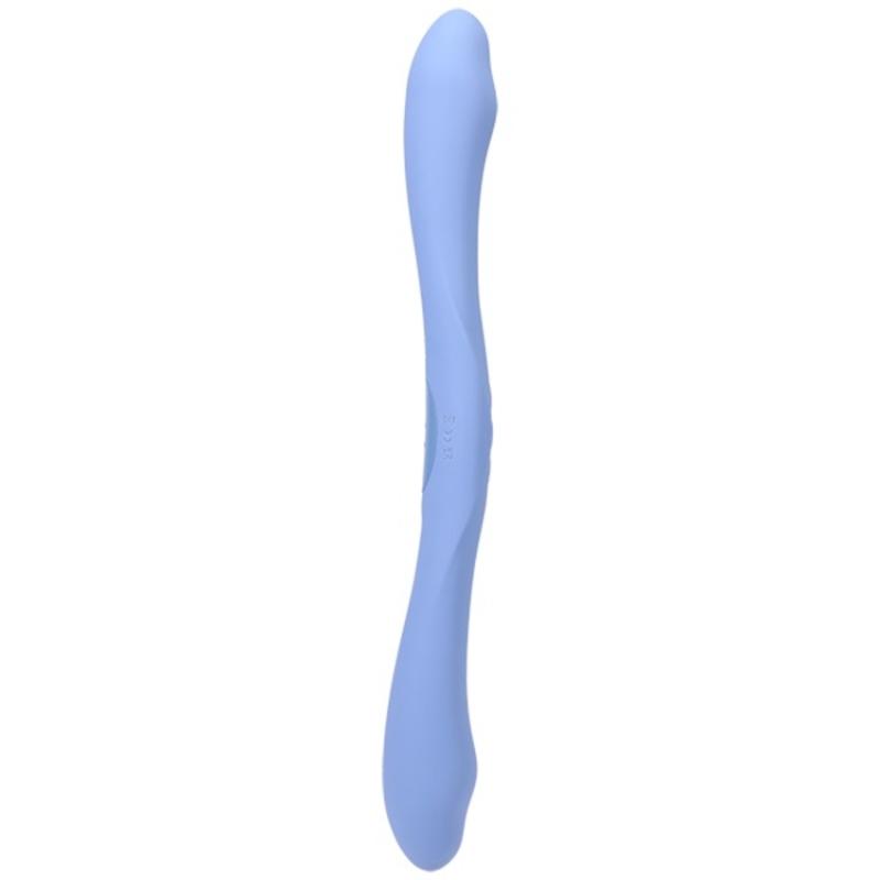 Doc Johnson - Doppelte Vibrator mit Fernbedienung - Blau
