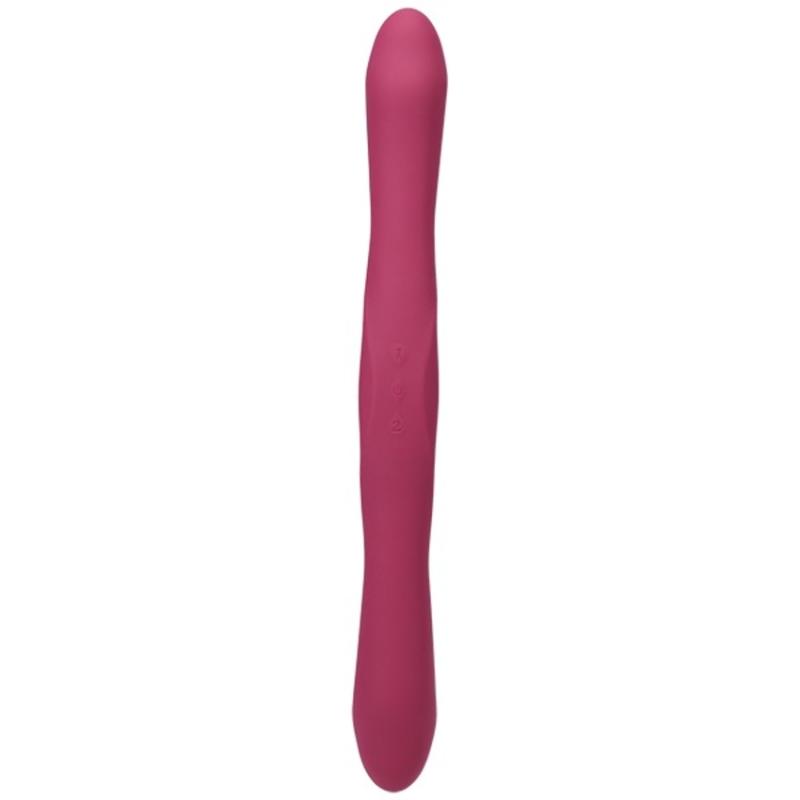 Doc Johnson - Doppelte Vibrator mit Fernbedienung - Rot