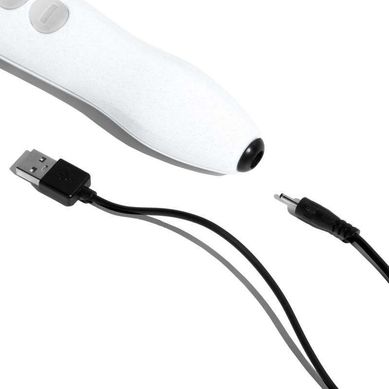 Doxy - Die Cast R Wiederaufladbarer Wandmassager Stardust - Weiß