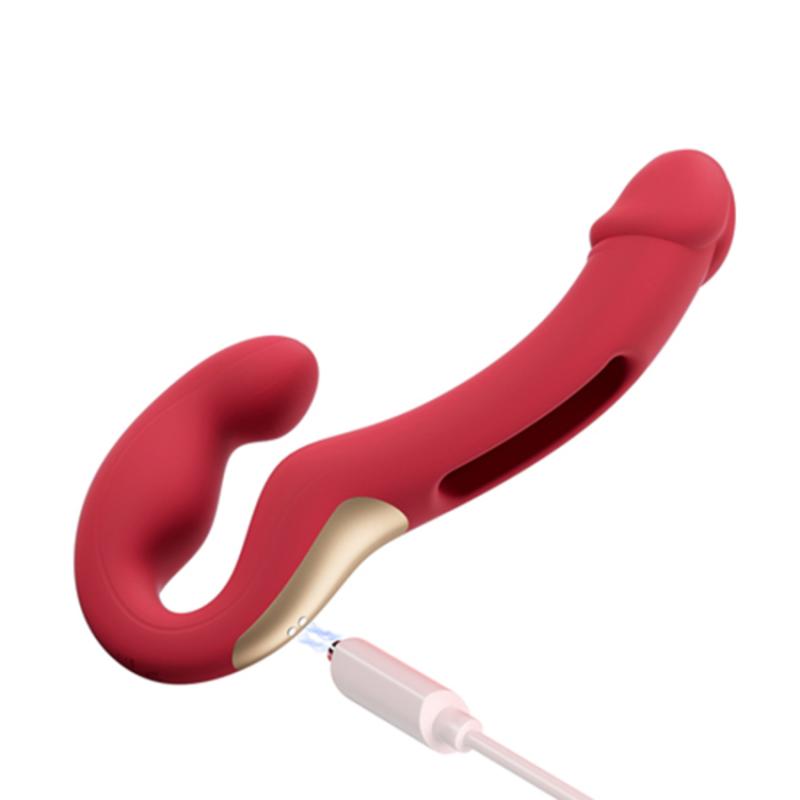 HoneyPlayBox - App-gesteuerter Paarvibrator ohne Gurt - Rot