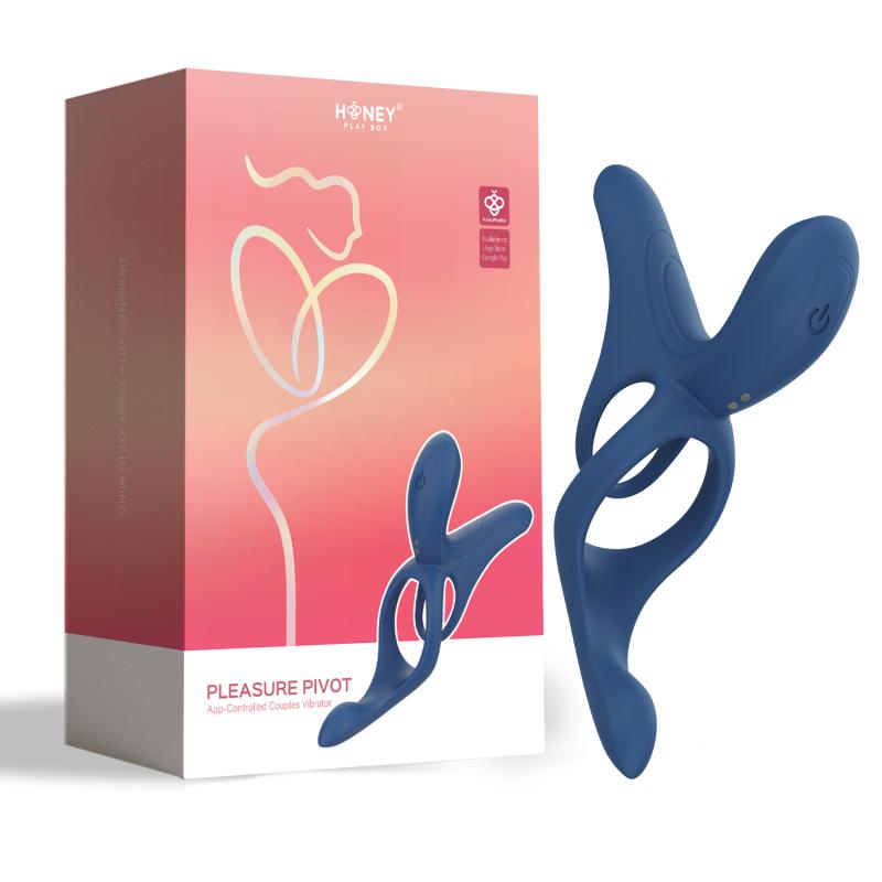 HoneyPlayBox - Pleasure Pivot App-gesteuerter Vibrator für Paare Blau