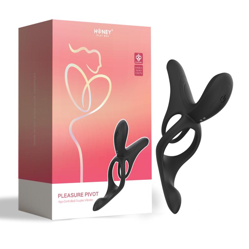 HoneyPlayBox - Pleasure Pivot App-gesteuerter Vibrator für Paare Schwarz