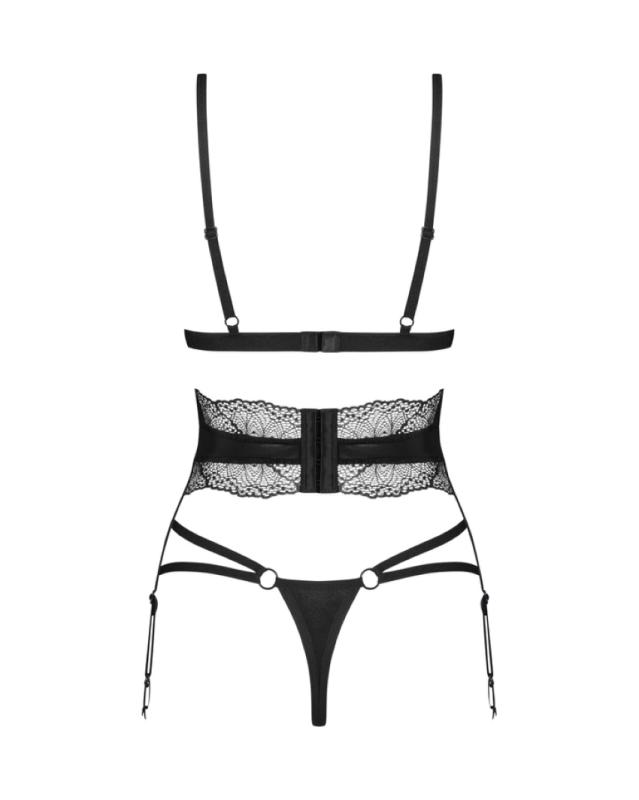 Obsessive - Lobellis Dreiteiliges Set - Schwarz