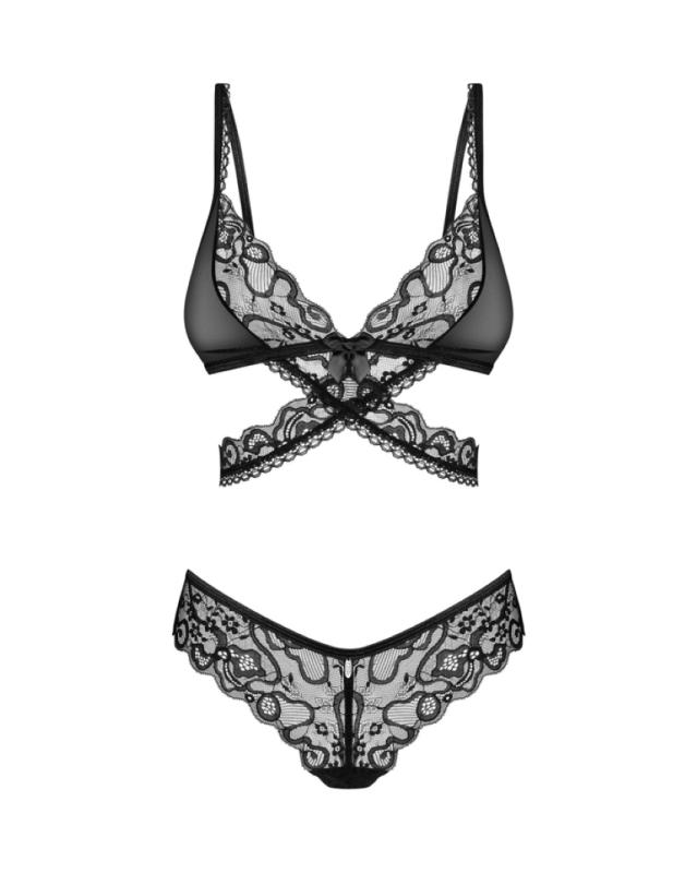 Obsessive - Blomentis Zweiteiliges Set - Schwarz