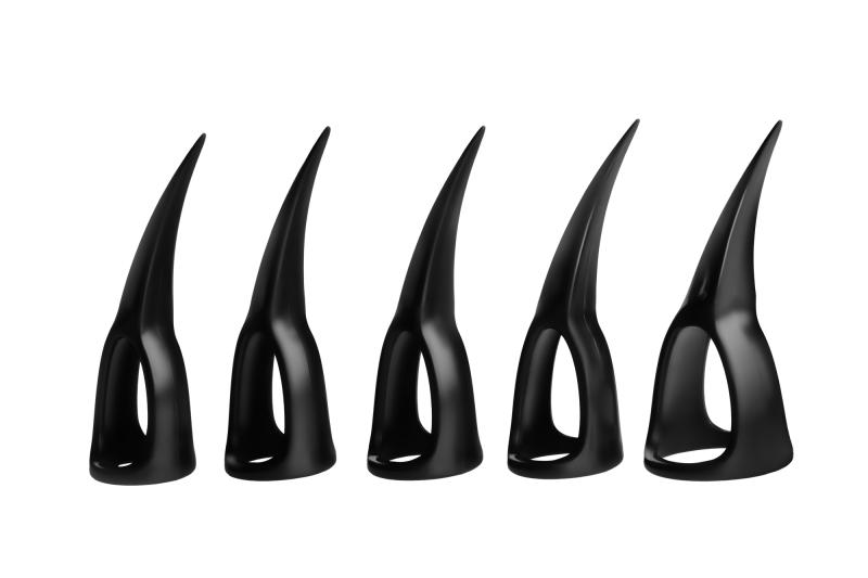 XR Brands - Set mit 10 Krallen - Schwarz