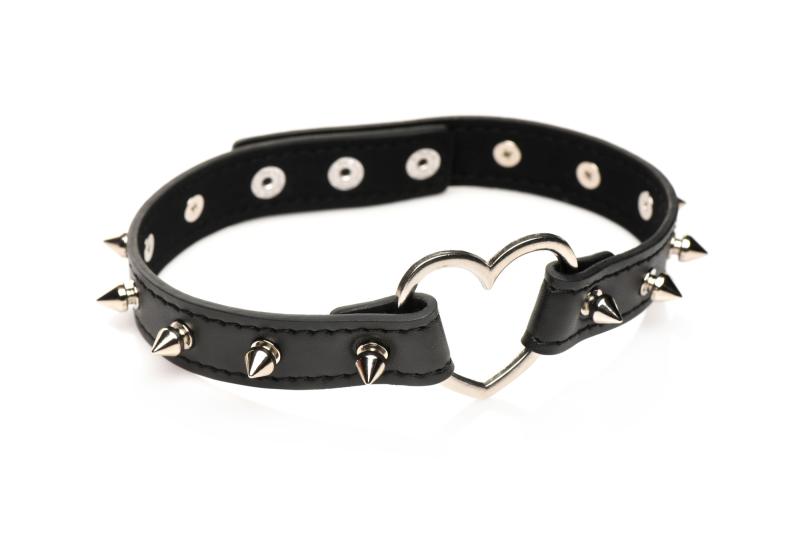 XR Brands - Spiked Heart Choker - Schwarz