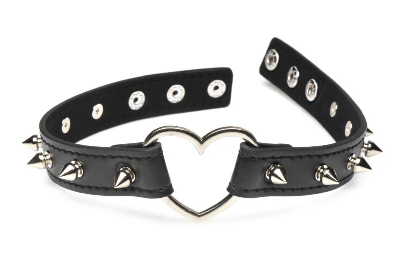 XR Brands - Spiked Heart Choker - Schwarz