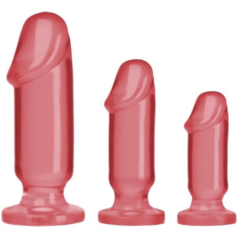 Doc Johnson - Crystal Jellies Anal Starter Kit - Rosa