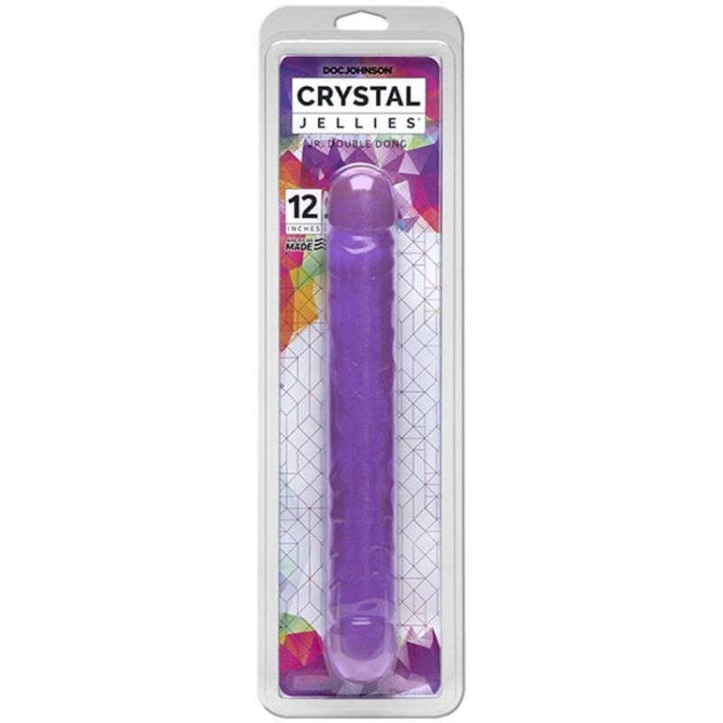 Doc Johnson - Crystal Jellies Jr. Double Dong - Lila