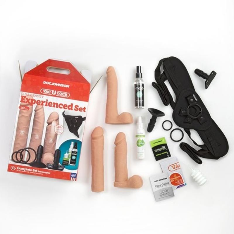 Doc Johnson - VacULock Dual Density Erfahrenen Set - Beige