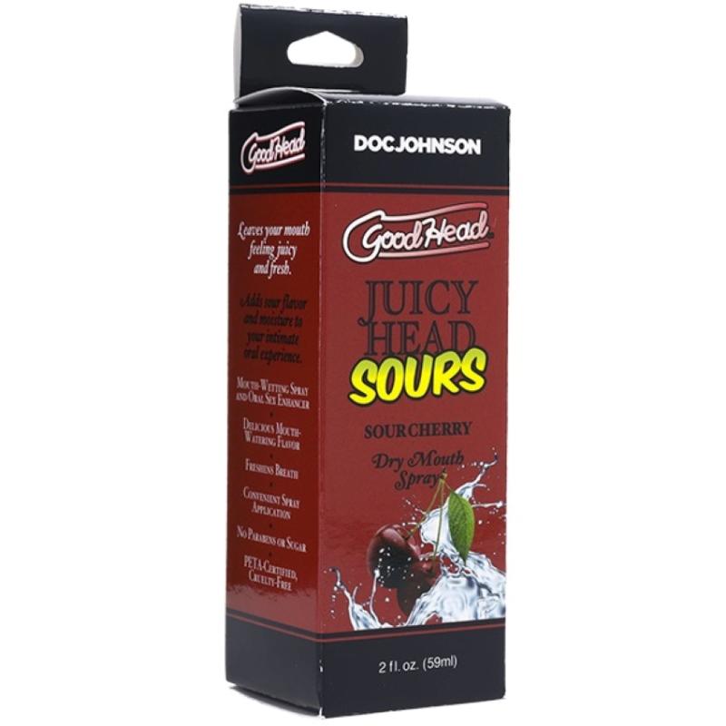 Doc Johnson - GoodHead Juicy Head Dry Mouth Spray Sour - Kirsche - 60 ml