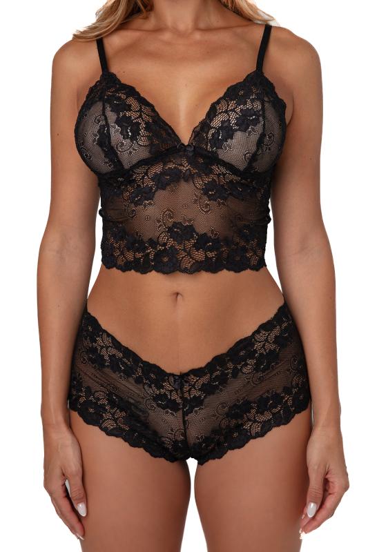 Christine - Valerie Bralette Set - schwarz