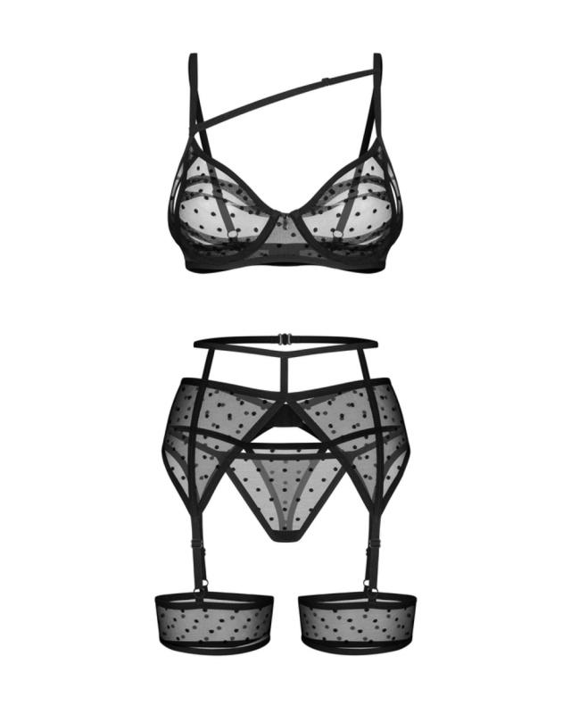 Obsessive - Nuites Dreiteiliges Set - Schwarz