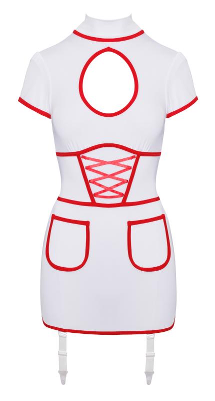 Cottelli Kostüme - Sexy Krankenschwester Kleid - Weiß