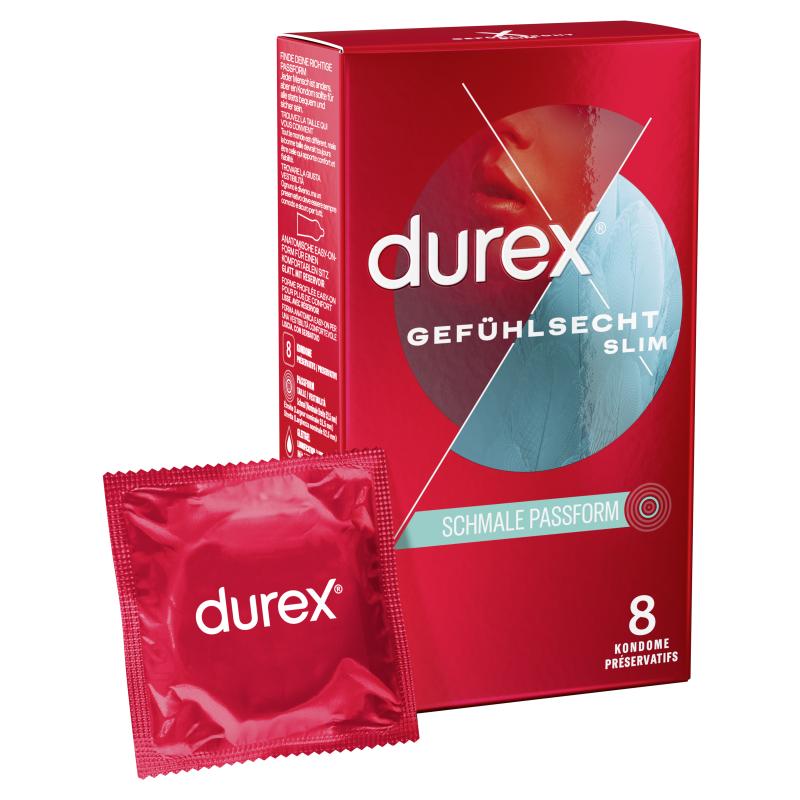 Durex Gefühlsecht Slim Fit - 8 Stk