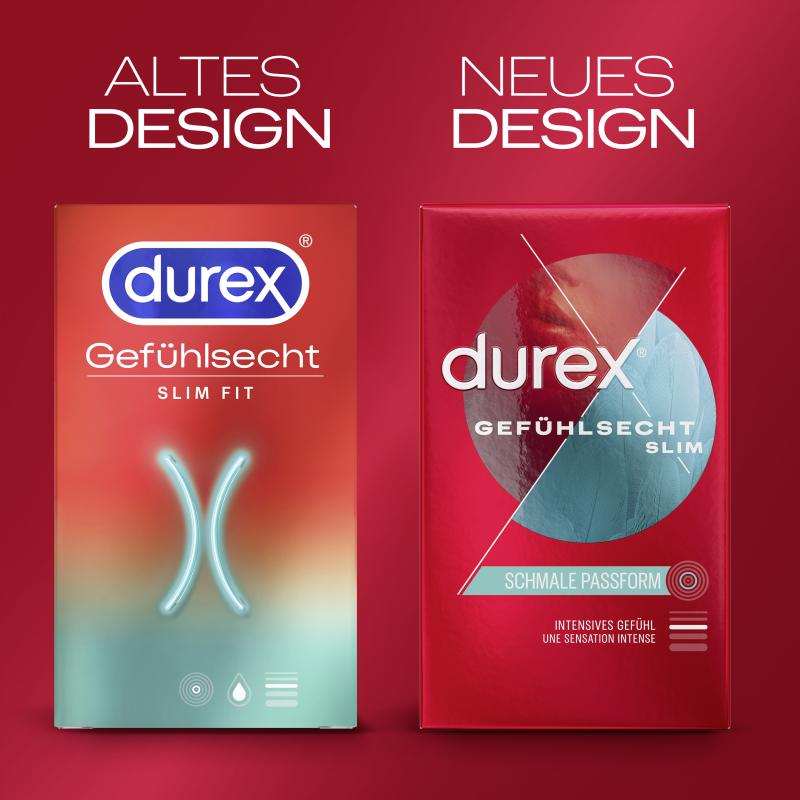 Durex Gefühlsecht Slim Fit - 8 Stk