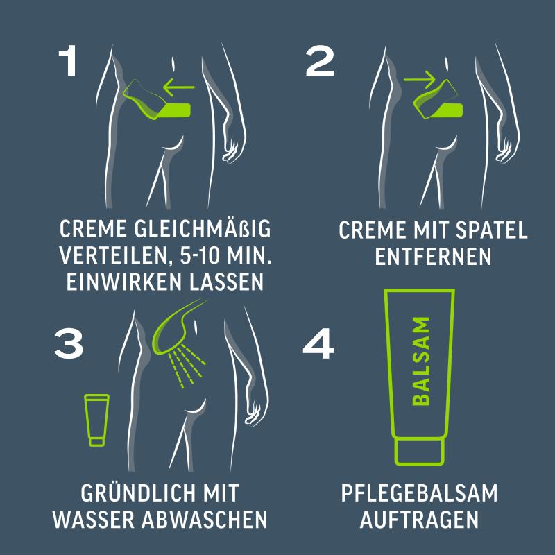 Veet Men Intim-Haarentfernungs-Set für Männer - 100 ml Tube & 50 ml Balsam