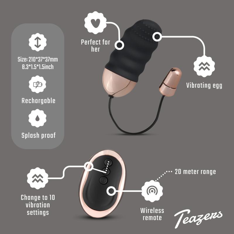 Teazers »Ribbed« Vibro-Ei