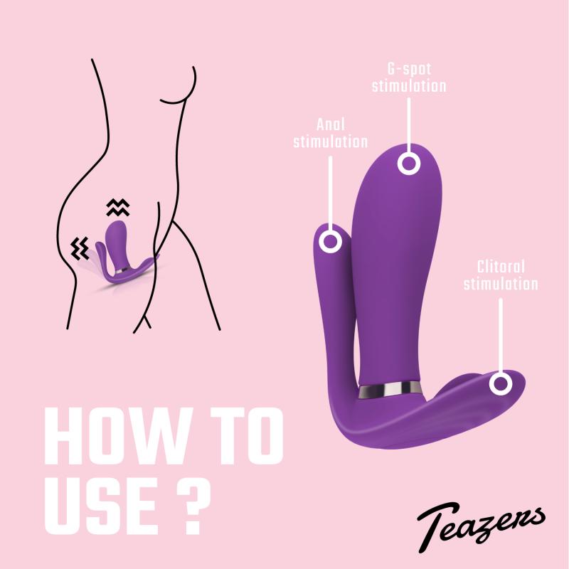Teazers »Purple Pleaser« Triple Vibrator
