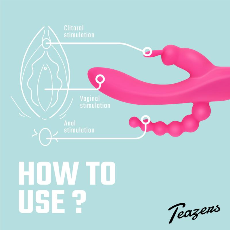 Teazers »Triple« Rabbit-Vibrator