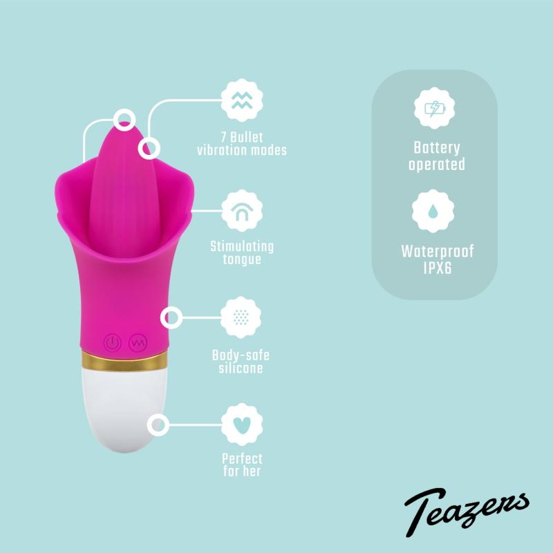 Teazers »Zunge« Auflegevibrator