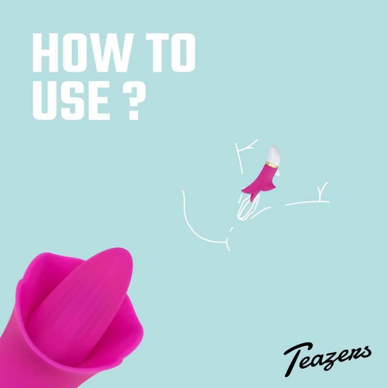 Teazers »Zunge« Auflegevibrator