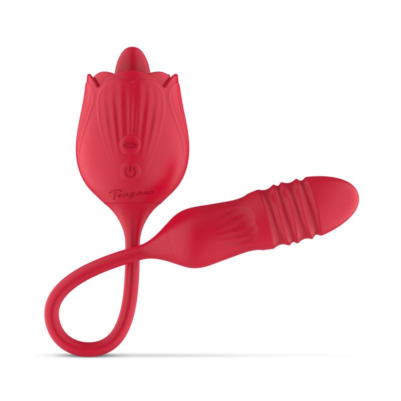 Teazers »Rose« Auflege- & Vibrator mit Stoßfunktion