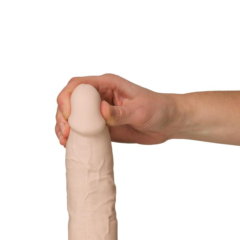 AMORELIE UNCOVER »Dusk« Dildo - 19,2 cm - Macadamia