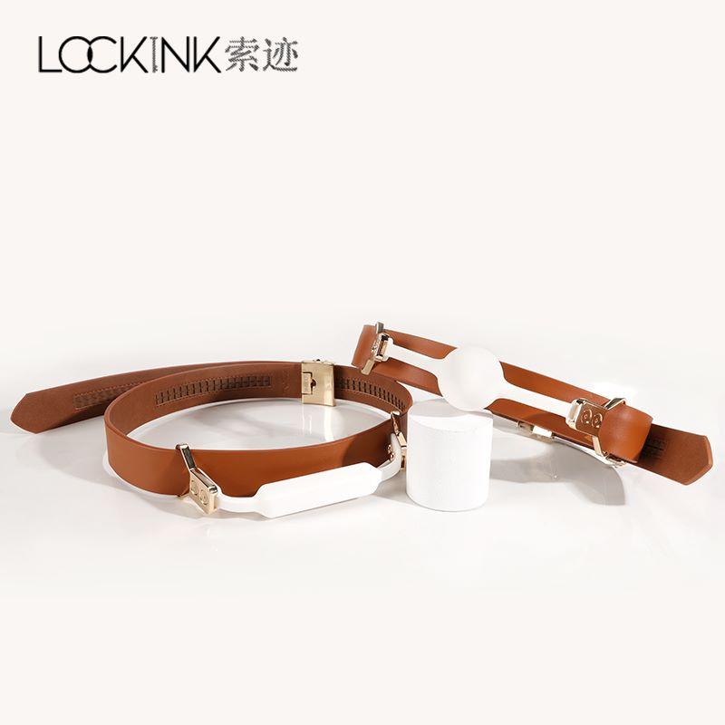 LOCKINK - Ball-Gag & Gag-bite Set - braun