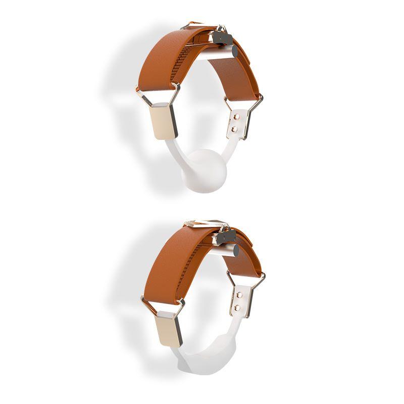 LOCKINK - Ball-Gag & Gag-bite Set - braun