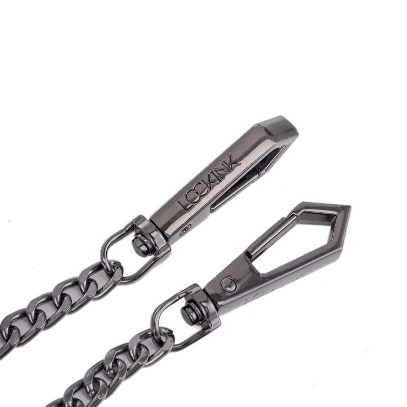 LOCKINK - Halsband mit Leine Set - schwarz