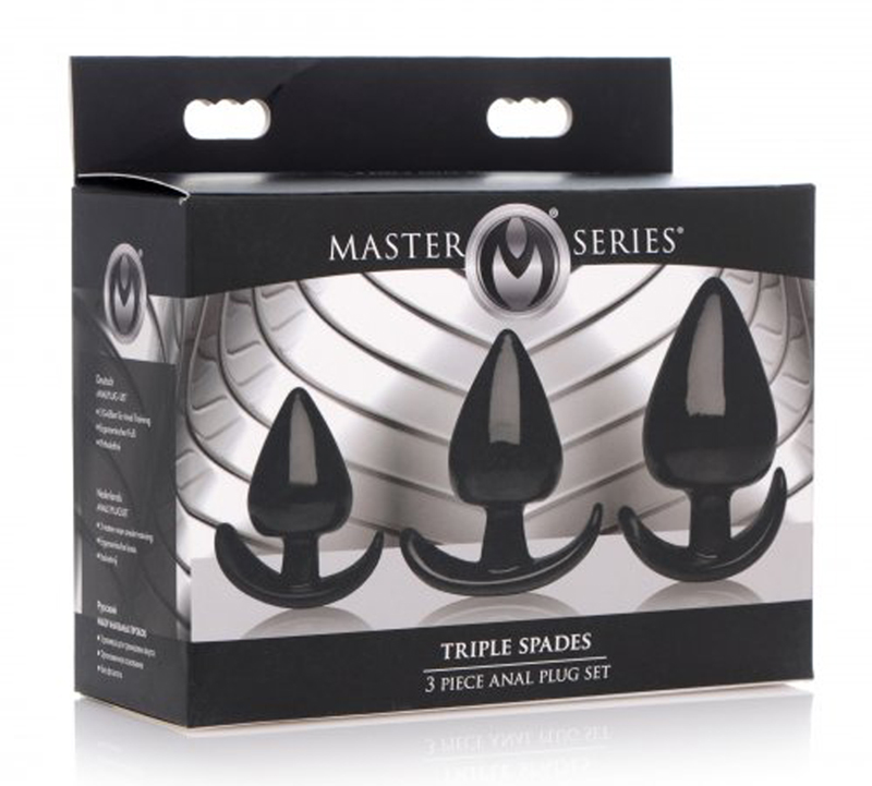Master Series »Triple Spades« 3-teiliges Analplug-Set