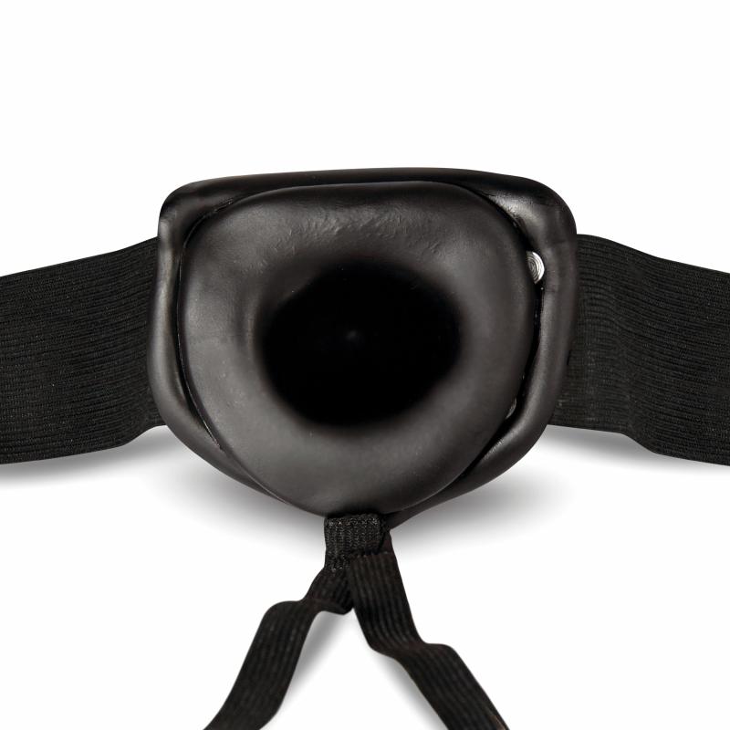 Dr. Skin Hohler Strap-on-Dildo mit Gurtzeug - 19,5cm - Schwarz