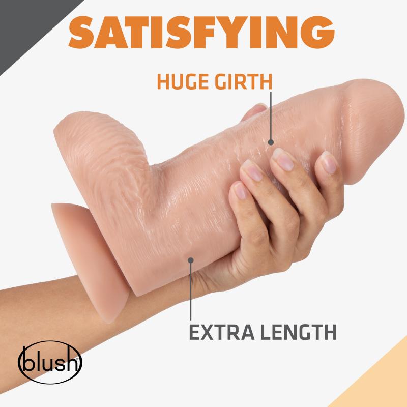 Dr. Skin »Dr. Chubbs« Realistischer Dildo mit Saugnapf - 25,4 cm - Vanille