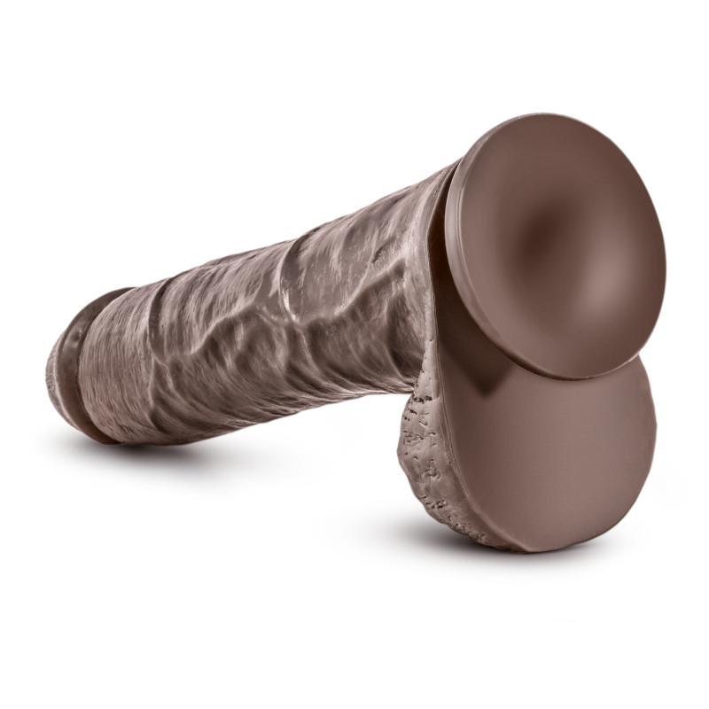Dr. Skin »Mr. Savage« Realistischer Dildo mit Saugnapf - 29,2 cm - Schokolade