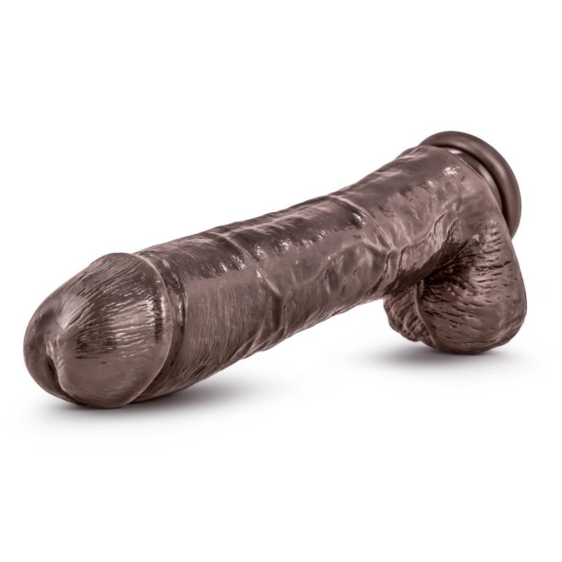 Dr. Skin »Mr. Savage« Realistischer Dildo mit Saugnapf - 29,2 cm - Schokolade