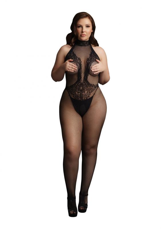 Le Desir Catsuit mit Spitzendetails
