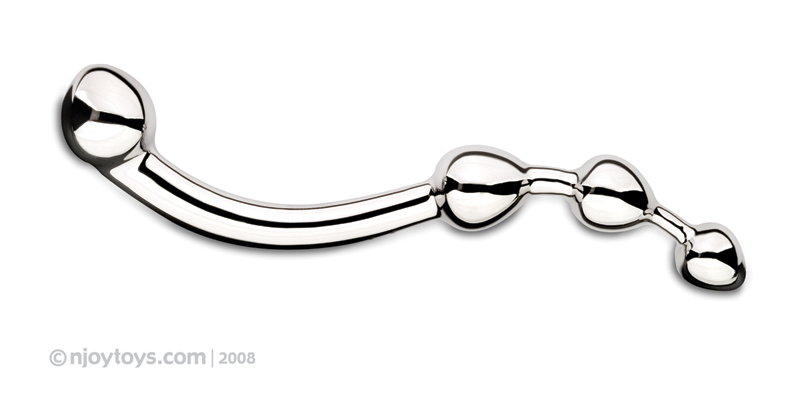 Njoy Fun Wand - G-Punkt/Prostata Dildo - Silber