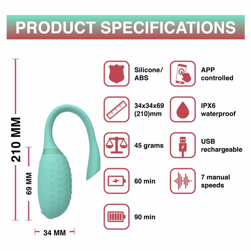 Magic Motion - Fugu Smart tragbarer Vibrator in Grün