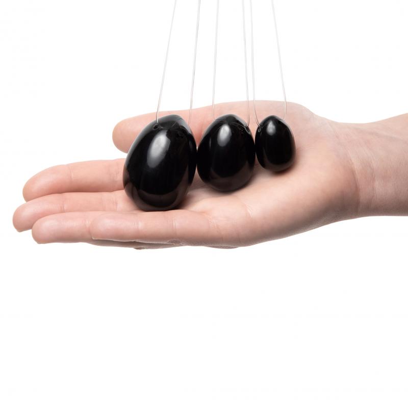 La Gemmes »Obsidian« Yoni-Ei Set