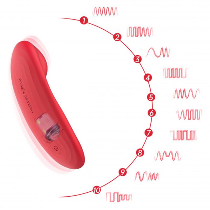 Magic Motion - App-gesteuerter Nyx Smart Panty Vibrator - Rot