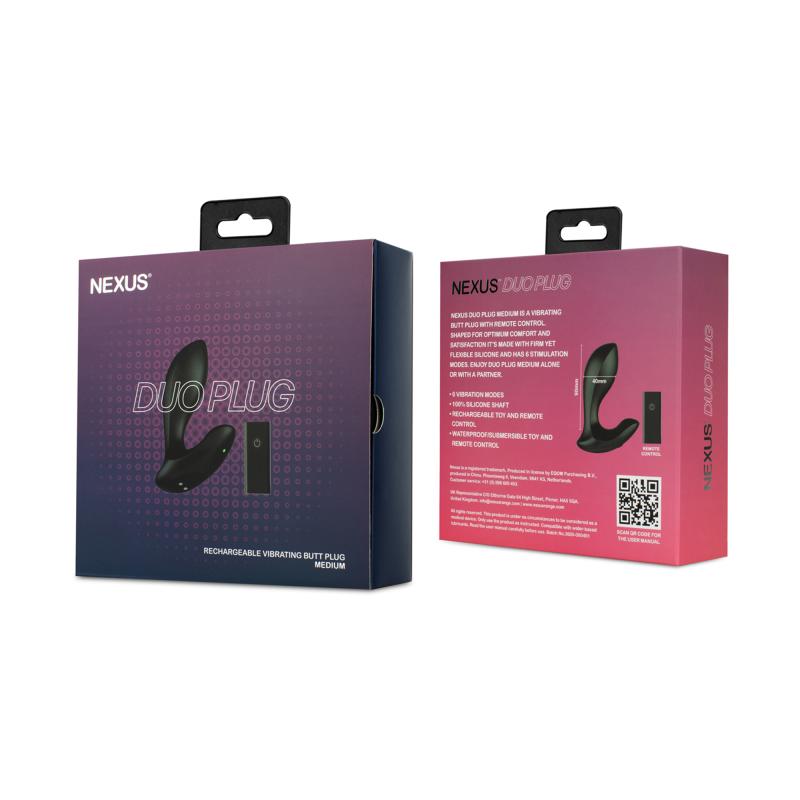 Nexus »Duo Medium« Analplug mit Vibration