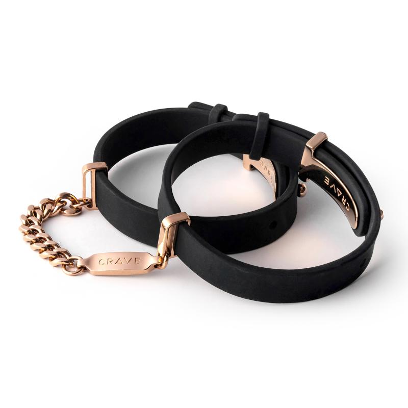 Crave - ID Handschellen - Schwarz/Roségold