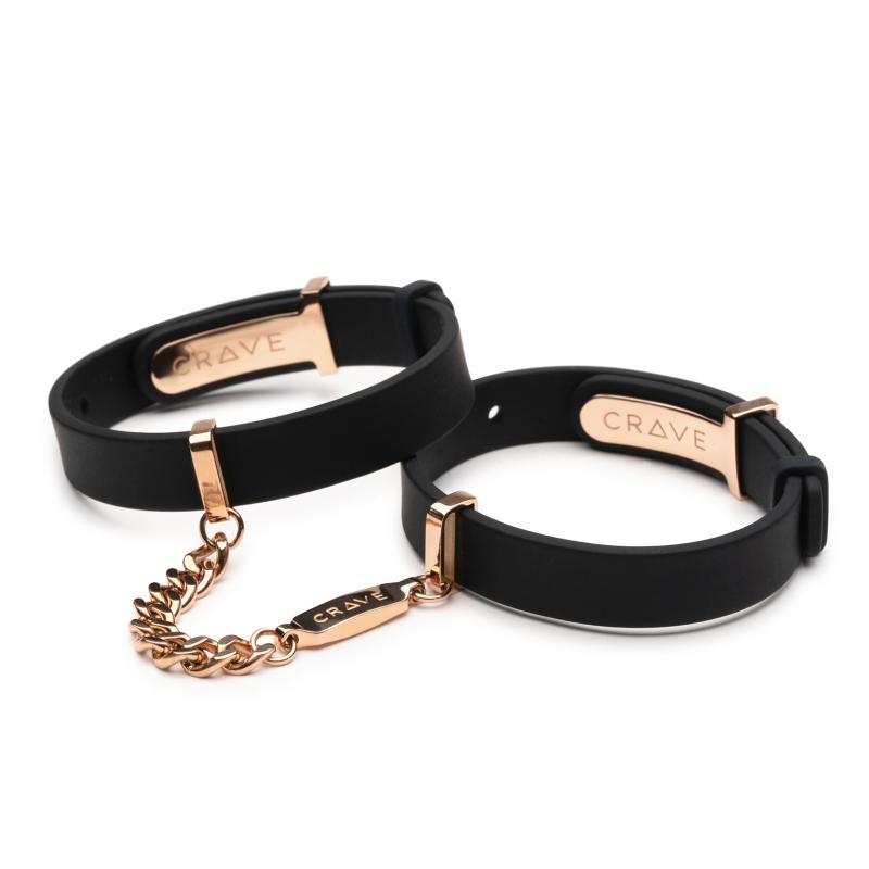 Crave - ID Handschellen - Schwarz/Roségold