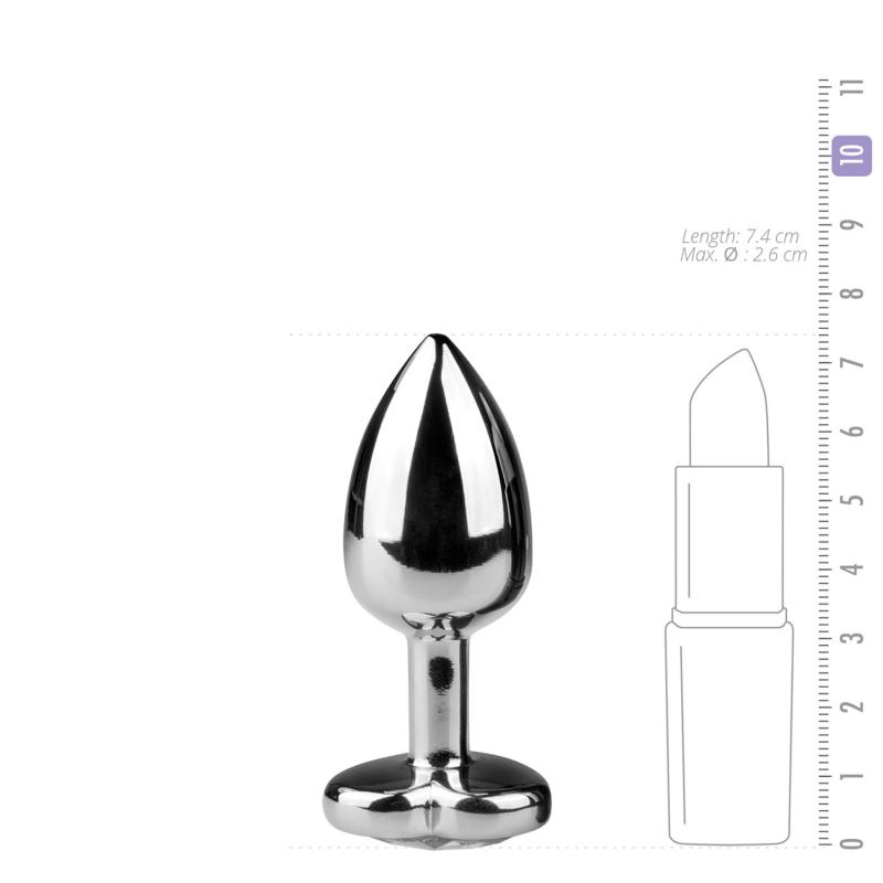 EasyToys »Silber Herz S« Analplug aus Metall