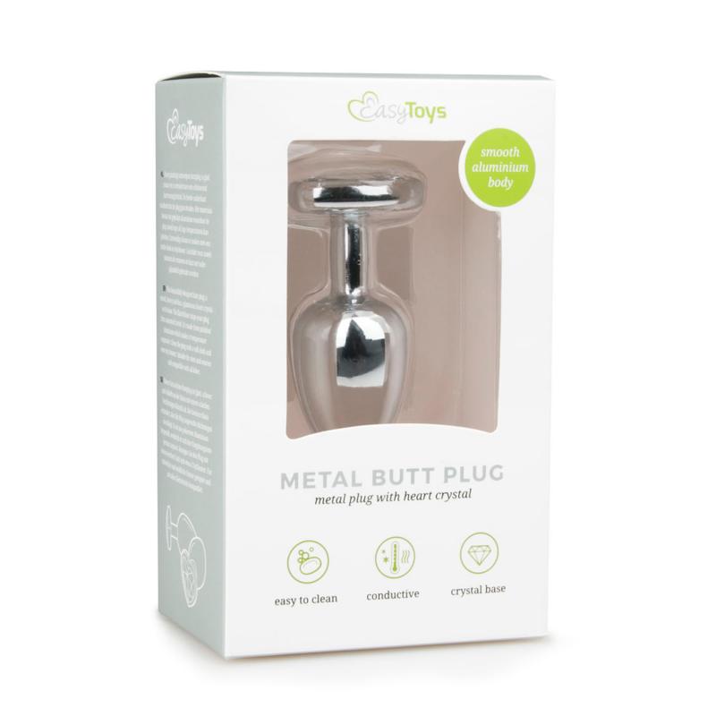 EasyToys »Silber Herz S« Analplug aus Metall