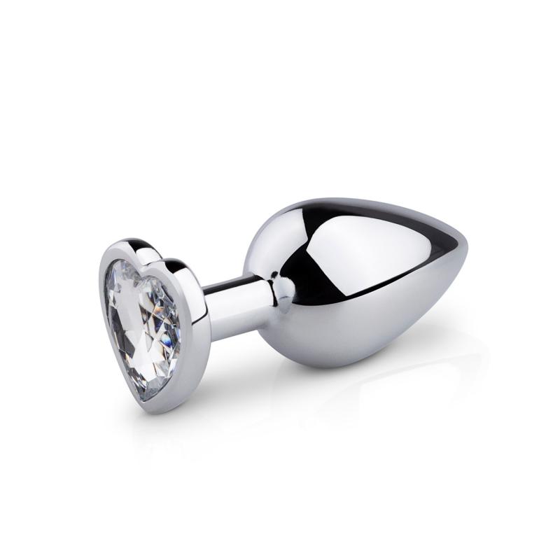 EasyToys »Silber Herz M« Analplug aus Metall